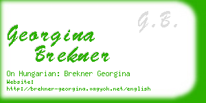 georgina brekner business card